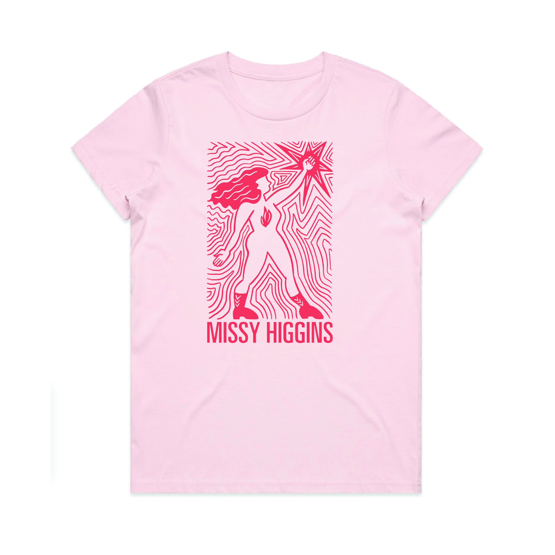 Missy Higgins - Ladies Pink Wonder Women Tee