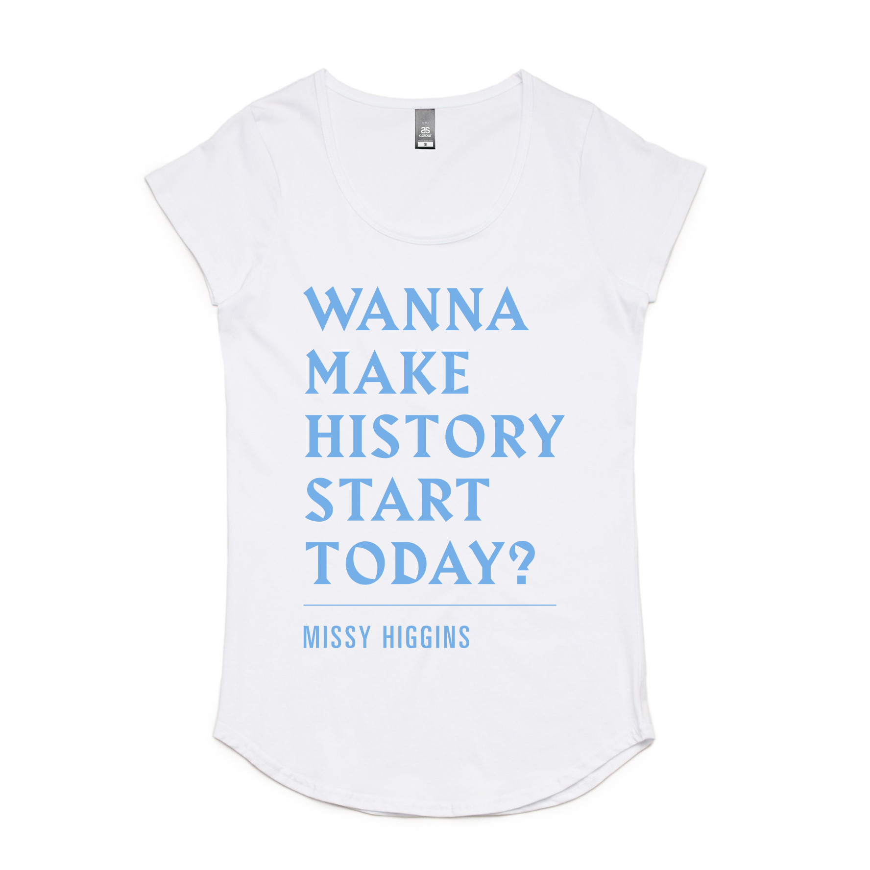 Make History White Ladies Tee