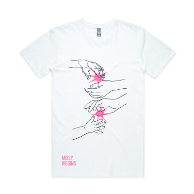 Missy Higgins - White Mother Daughter Hands Tee