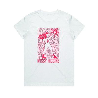 Missy Higgins - Ladies White Wonder Women Tee 